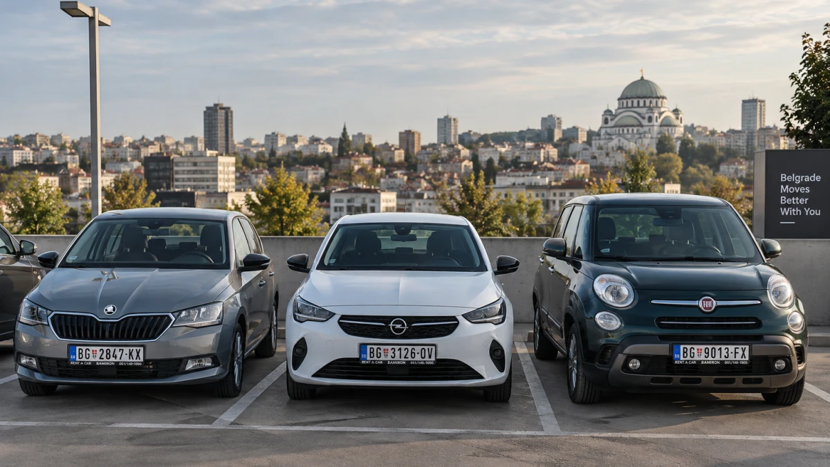 Skoda Fabia, Opel Corsa i Fiat 500L za iznajmljivanje malih automobila u Beogradu